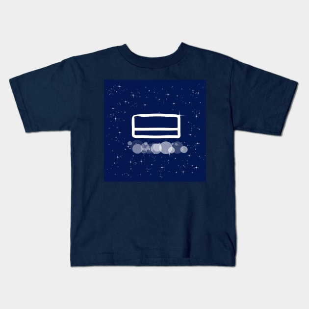 Bank card, electronic money, payment, technology, light, universe, cosmos, galaxy, shine, concept Kids T-Shirt by grafinya